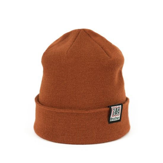 Čepice beanie dvojitá fialová