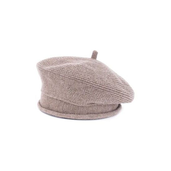 Netradiční Baret - tmavobéžový