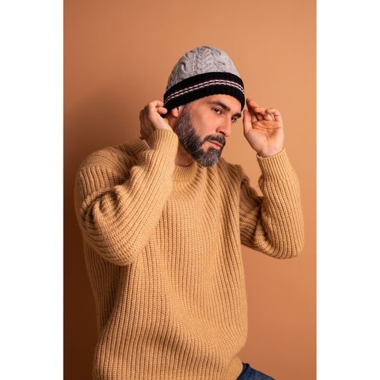 Čepice Dutton - světlešedá