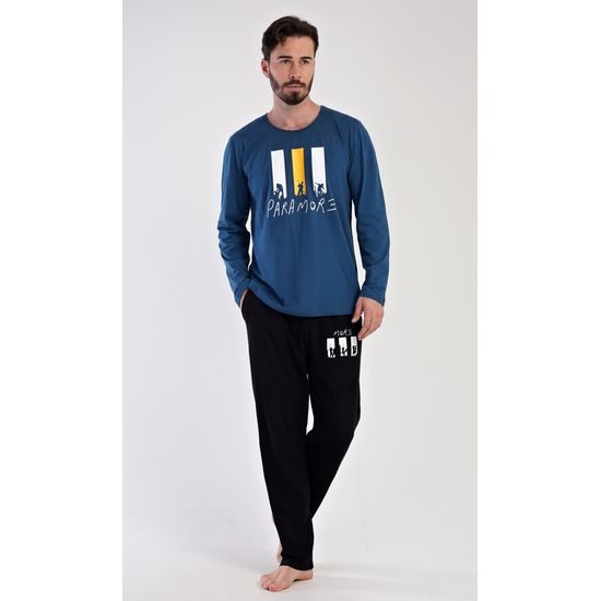 Pánské pyžamo dlouhé Oliver - petrolejová