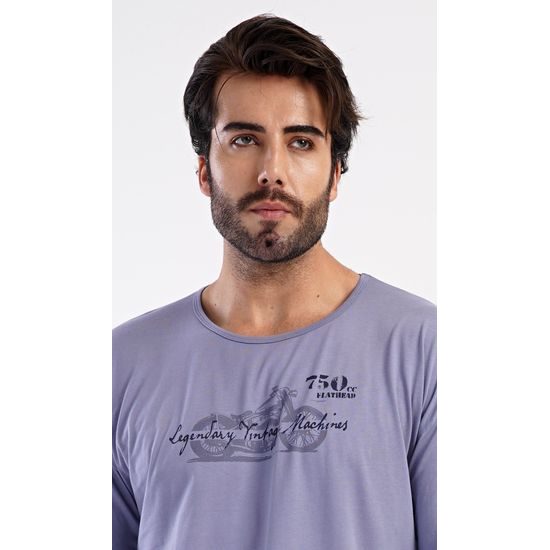 Pánské pyžamo dlouhé Jakub - tmavě šedá