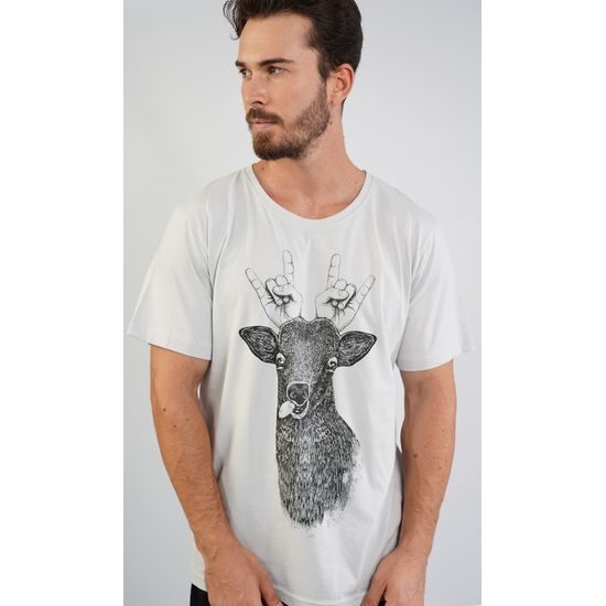 Pánské pyžamo šortky Jelen - šedá