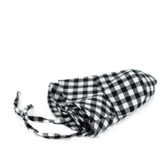 Bavlněný klobouk na léto - černobílý