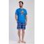 Pánské pyžamo šortky Adventure - modrá