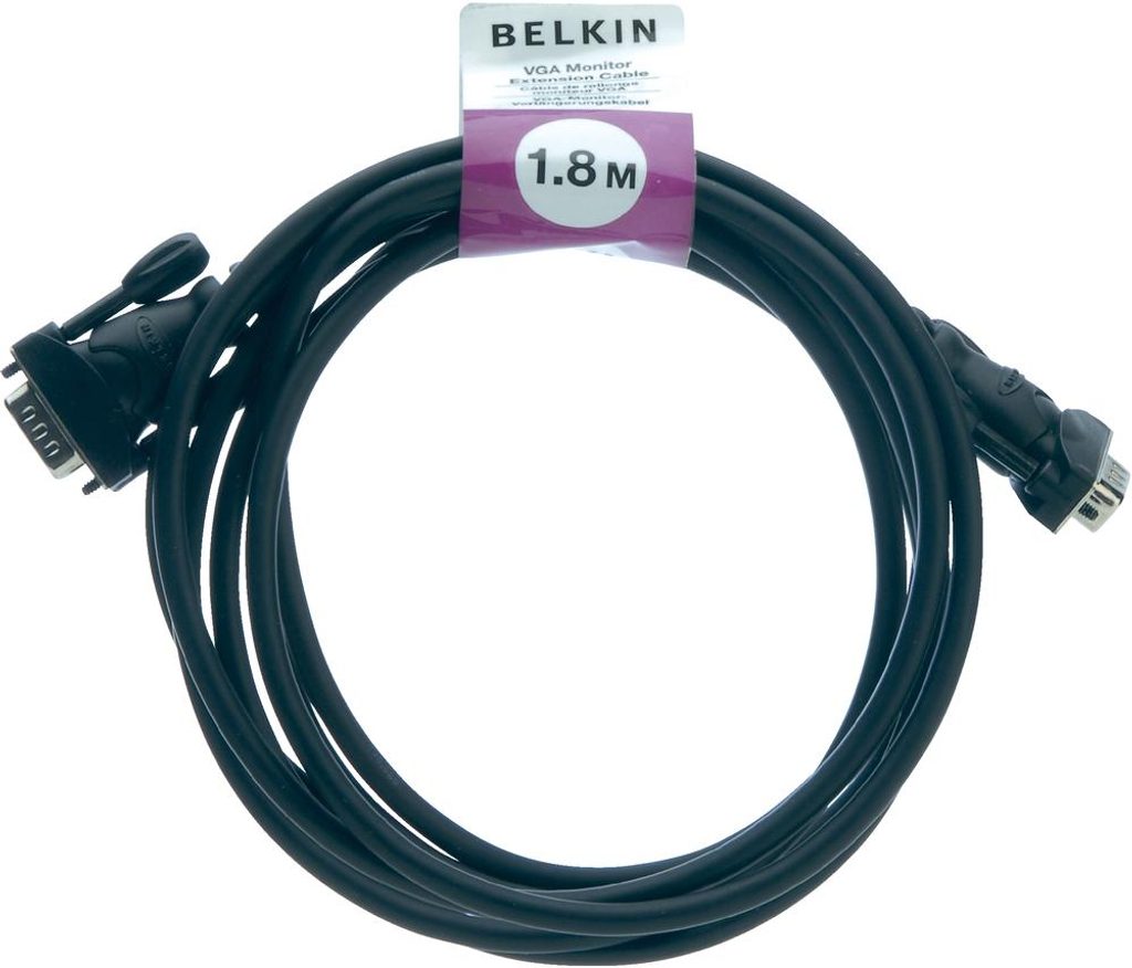 GSM-Market.cz - BELKIN VGA spojovací kabel k monitoru, 1.8 m - BELKIN -  Video kabely - Kabely, redukce, Televize a elektronika - Levné mobily