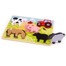 BIGJIGS TOYS VKLÁDACÍ PUZZLE FARMA