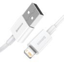 BASEUS  SUPERIOR USB - LIGHTNING 1,0 M 2,4A WHITE