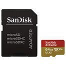 SANDISK EXTREME MICROSDXC 64GB 160MB/S + ADAPTÉR