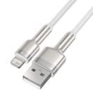 BASEUS  CAFULE METAL USB - LIGHTNING 2,4A 1,0 M WHITE