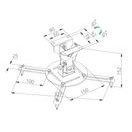 TB PROJECTOR MOUNT CEILING TB-M51 10KG 15,2CM