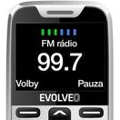 EVOLVEO EASYPHONE XR, MOBILNÍ TELEFON PRO SENIORY S NABÍJECÍM STOJÁNKEM, BÍLÁ