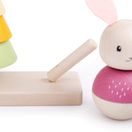 BIGJIGS BABY MOTORICKÁ NASAZOVACÍ HRAČKA LIŠKA A KRÁLÍČEK