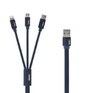 REMAX KABEL USB (RC-094TH) 3V1 MICRO/ TYPC/LIGHTNING BLUE