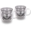 LT9126 SET 2 BEAR ČERN.230ML VASO LAMART