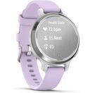 GARMIN LILY 2 ACTIVE - SILVER / PURPLE JASMINE SILICONE BAND (010-02891-01)