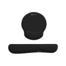 ERGONOMICKÝ SET PODLOŽEK POD ZÁPĚSTÍ NATEC CHIPMUNK 2V1, ČERNÁ