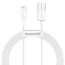 BASEUS  SUPERIOR USB - LIGHTNING 1,5 M 2,4A WHITE