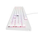 GENESIS HERNÍ MECHANICKÁ KLÁVESNICE THOR 303/RGB/OUTEMU PEACH SILENT/DRÁTOVÁ USB/US LAYOUT/BÍLÁ