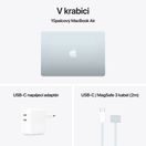 MACBOOK AIR 15" M4 10C CPU/10C GPU/16G/256/CZ/BLU