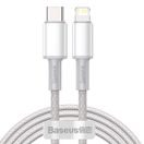 BASEUS  HIGH DENSITY PD USB-C - LIGHTNING 2,0 M 20W WHITE