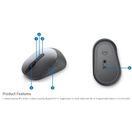 DELL MYŠ, MULTIFUNKČNÍ BEZDRÁTOVÁ MS5320W K NOTEBOOKU, ŠEDÁ