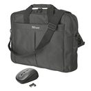 SET TRUST PRIMO 16" BAG WITH WIRELESS MOUSE