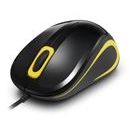 CRONO CM643Y - OPTICKÁ MYŠ, USB, ČERNÁ + ŽLUTÁ