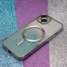 CU-BE GLITTER CHROME MAG POUZDRO IPHONE 14 6,1" SILVER GRADIENT