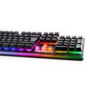 POLOMECHANICKÁ HERNÍ KLÁVESNICE C-TECH IRIS (GKB-08), CASUAL GAMING, CZ/SK, DUHOVÉ PODSVÍCENÍ, USB