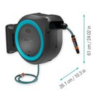 GARDENA POWERROLL XXL NÁSTĚNNÝ BOX NA HADICI 40 M, TYRKYSOVÝ