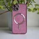 CU-BE GLITTER CHROME MAG POUZDRO IPHONE 12 6,1" PINK