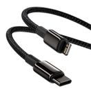 BASEUS  TUNGSTEN PD USB-C - LIGHTNING 2,0 M 20W BLACK