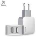 BASEUS MULTI NABÍJECÍ ADAPTÉR DUAL 2X USB (ZCL2B-B02) WHITE/GRAY