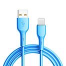 LIGHTNING USB SILICONE PRO IPHONE - QC 3.0 (1M) BLUE