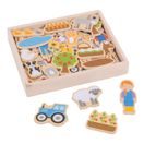 BIGJIGS TOYS MAGNETKY FARMA