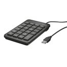 TRUST XALAS NUMERICKÝ BLOK, USB, ČERNÝ