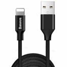 BASEUS YIVEN (LIGHTNING | 3 M) BLACK 1,5A - DATOVÝ KABEL