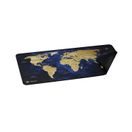 MAXI PODLOŽKA POD MYŠ NATEC WORLD, 80X40CM, MODRÁ