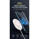 BASEUS MAGNETIC IPHONE 12 S USB-C KABELEM BLUE - INDUKČNÍ NABÍJEČKA (POUZE PRO ŘADU 12)