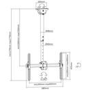 SHO 3900 STROP.POLOH.DRŽÁK TV STELL