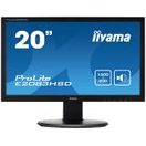 20" LCD IIYAMA PROLITE E2083HSD-B1 - 5MS, 250CD/M2,1000:1 (12M:1 ACR), VGA, DVI, REPRO, ČERNÝ