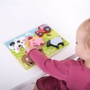 BIGJIGS TOYS VKLÁDACÍ PUZZLE FARMA