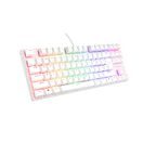 GENESIS TICHÁ HERNÍ KLÁVESNICE THOR 303/TKL/RGB/OUTEMU PEACH SILENT/DRÁTOVÁ USB/US LAYOUT/BÍLÁ