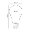 WE LED ŽÁROVKA SMD2835 A60 E27 12W TEPLÁ BÍLÁ