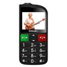 EVOLVEO EASYPHONE FL, MOBILNÍ TELEFON PRO SENIORY S NABÍJECÍM STOJÁNKEM, ČERNÁ