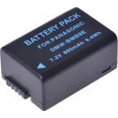 BATERIE T6 POWER PANASONIC DMW-BMB9E, 950MAH, ČERNÁ