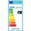 WE LED ŽÁROVKA SMD2835 C37L E14 3W TEPLÁ BÍLÁ