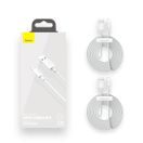 BASEUS  SIMPLE WISDOM USB-C - LIGHTNING 2PCS 20W 1,5 M WHITE