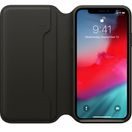 IPHONE XS LEATHER FOLIO - BLACK