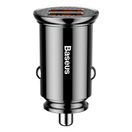 BASEUS AUTO ADAPTÉR DUAL QC 3.0 30W BLACK